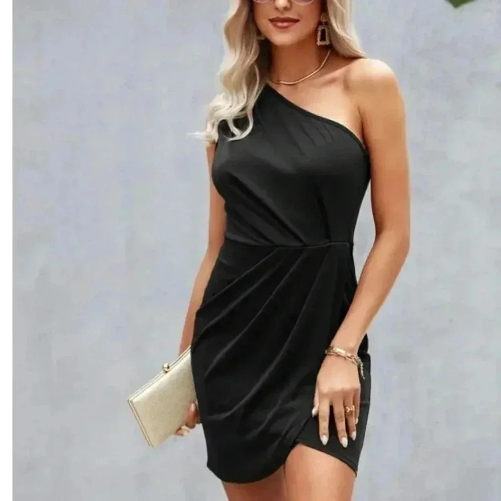 (7)NWT  One Shoulder Dress​